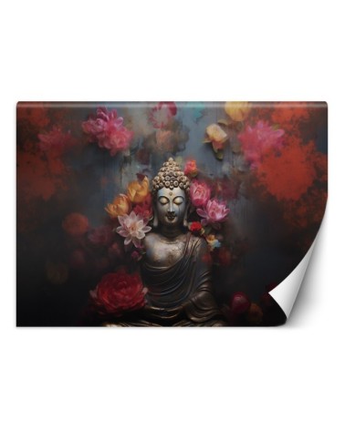 Fototapeta do sypialni - Budda Kwiaty Zen Abstrakcja | FEEBY