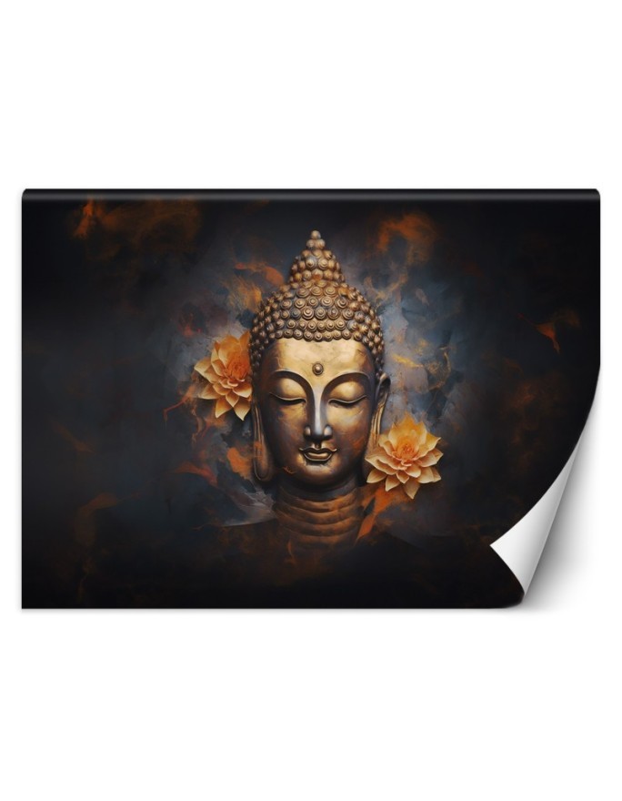 Nowoczesna fototapeta - Złoty budda 3D abstrakcja | FEEBY