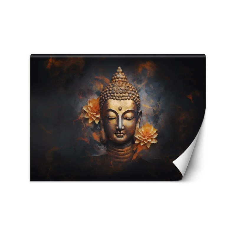 Nowoczesna fototapeta - Złoty budda 3D abstrakcja | FEEBY