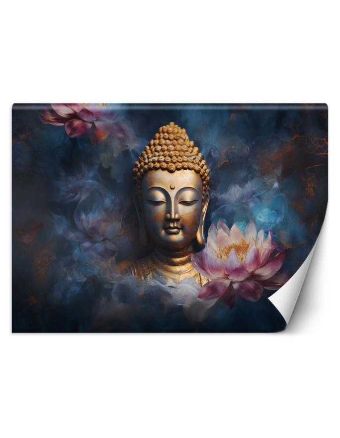 Fototapeta na ścianę - AI Budda i kwiaty zen | FEEBY