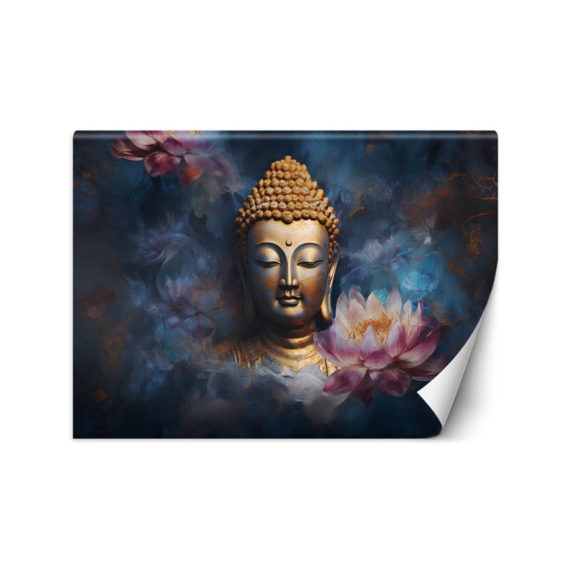 Fototapeta na ścianę - AI Budda i kwiaty zen | FEEBY