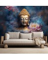 Fototapeta na ścianę - AI Budda i kwiaty zen | FEEBY