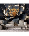 Modern living room wall mural - Abstract glamour flower | FEEBY