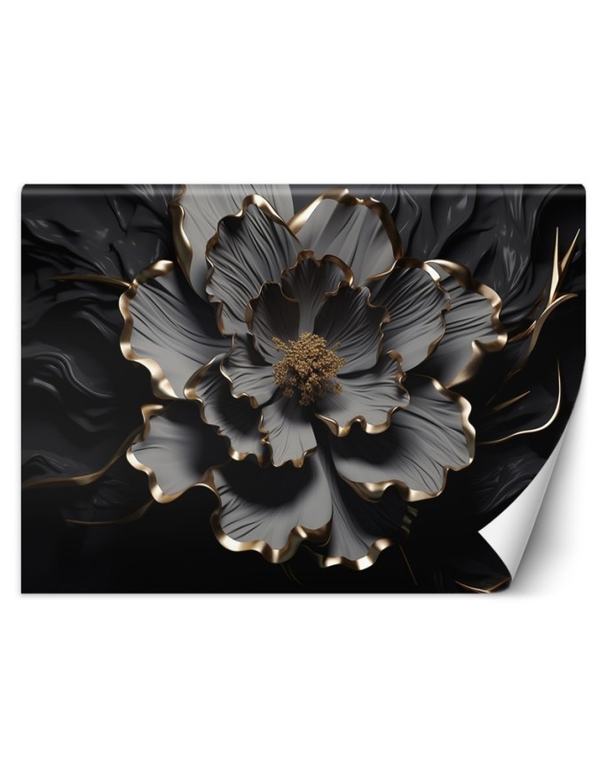 Fototapeta 3D - Ciemny kwiat lotosu | FEEBY