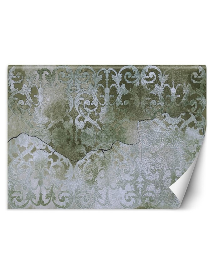 Fototapeta na ścianę - Zielony ornament retro | FEEBY