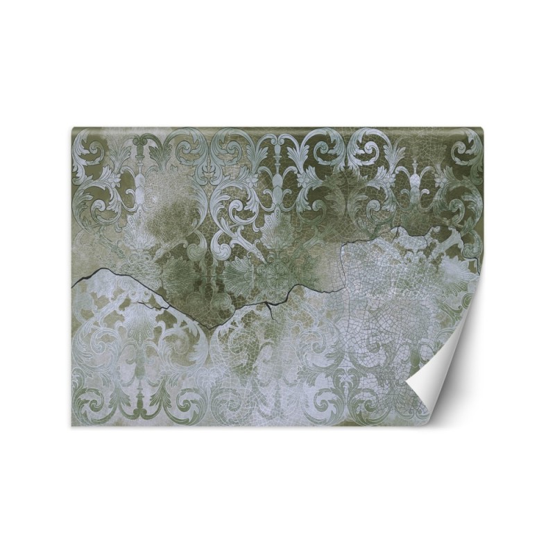 Fototapeta na ścianę - Zielony ornament retro | FEEBY