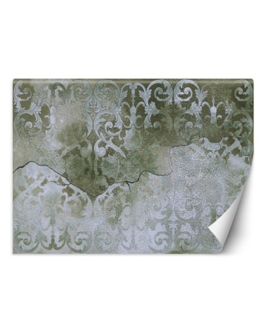 Fototapeta na ścianę - Zielony ornament retro | FEEBY