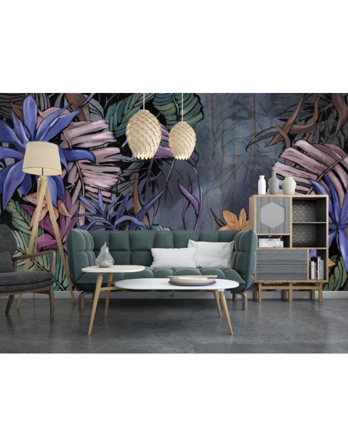 Fototapeta do sypialni - Monstera liście w dżungli  | FEEBY