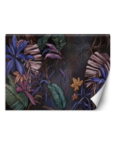 Bedroom wall mural - Exotic leaves | FEEBY