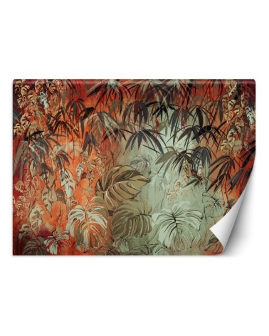 Modern wall mural - Tropical jungle leaves| FEEBY