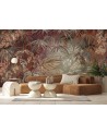 Bedroom wall mural - Tropical jungle leaves | FEEBY