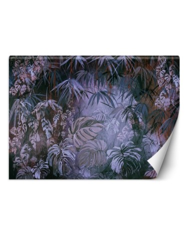 Living room wall mural - Jungle monstera leaves 3D | FEEBY