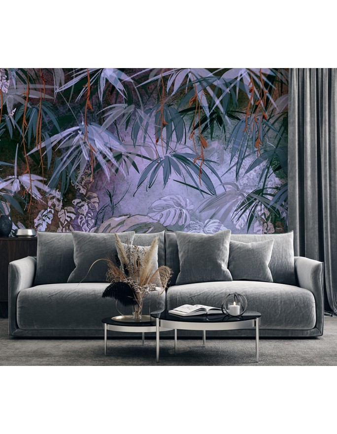 Fototapeta do salonu - Dżungla liście monstera 3D | FEEBY