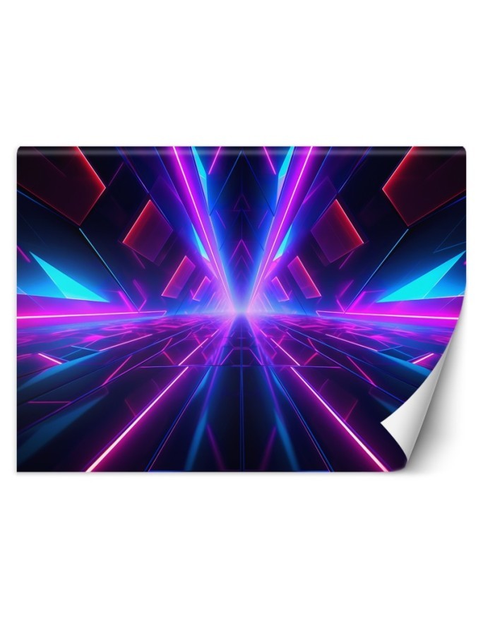 Fototapeta na ścianę - Neonowy tunel 3D | FEEBY