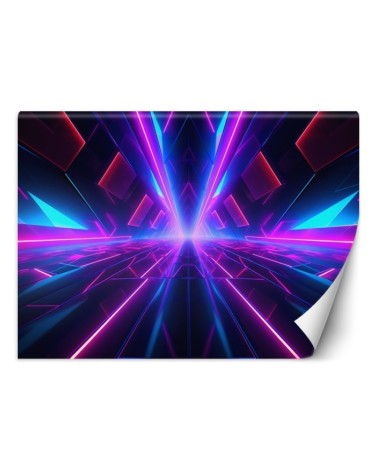 Fototapeta na ścianę - Neonowy tunel 3D | FEEBY