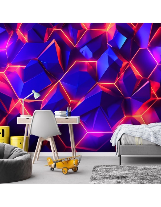 Fototapeta 3D - Abstrakcyjna tekstura neon | FEEBY