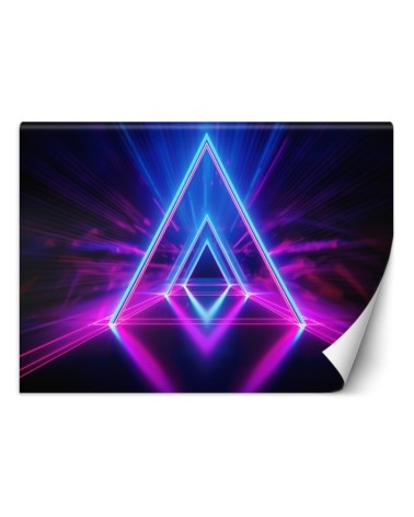 Fototapeta 3D - Neonowy tunel abstrakcja | FEEBY