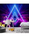 Fototapeta 3D - Neonowy tunel abstrakcja | FEEBY