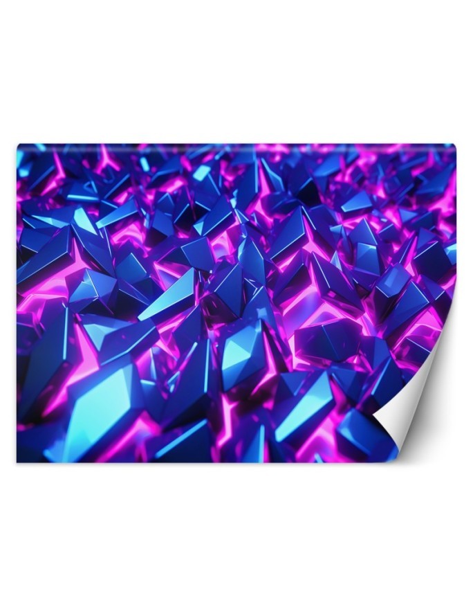 Fototapeta na ścianę - Neonowe kryształy 3D | FEEBY