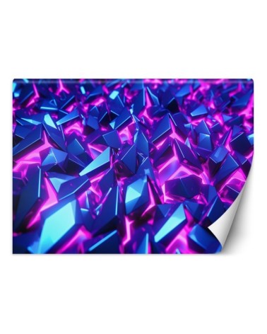 Fototapeta na ścianę - Neonowe kryształy 3D | FEEBY