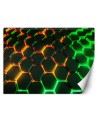 Nowoczesna fototapeta na ścianę - Neonowe kształty abstrakcja 3D | FEEBY