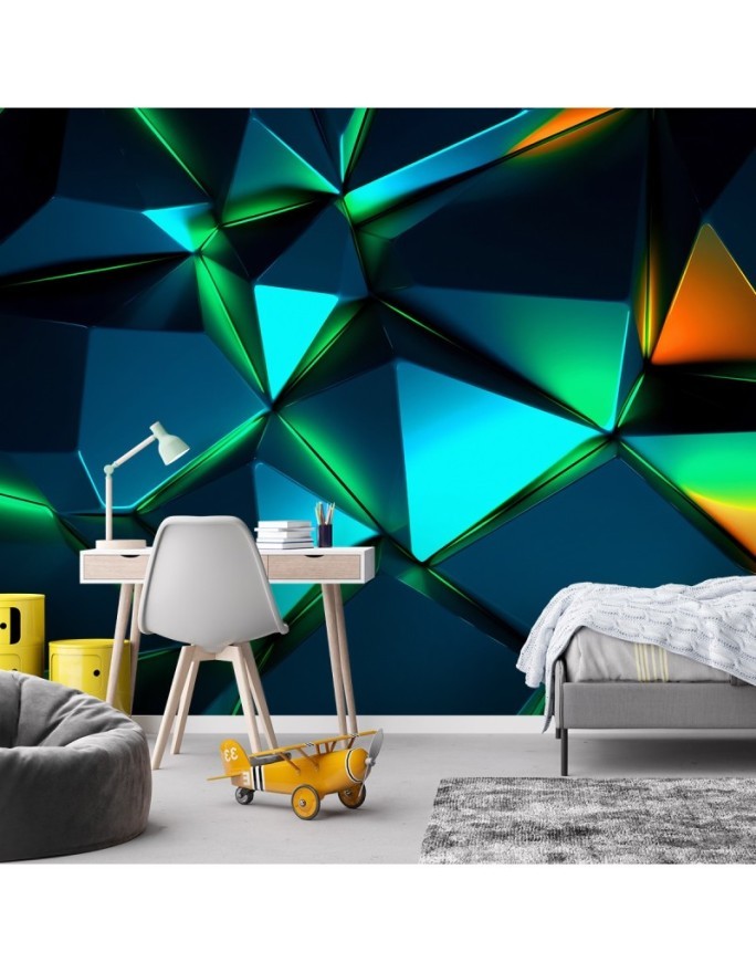 Fototapeta na ścianę - Geometryczne kształty 3D | FEEBY