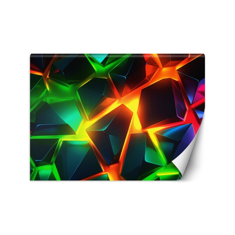 Nowoczesna fototapeta na ścianę - Kolorowa abstrakcja 3D | FEEBY