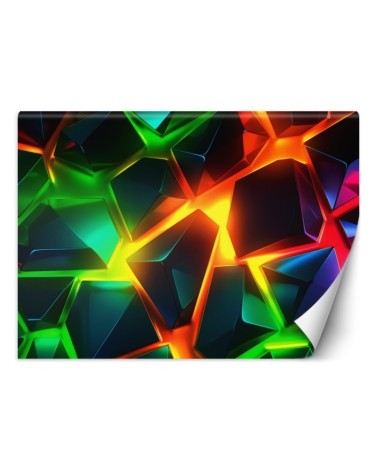Nowoczesna fototapeta na ścianę - Kolorowa abstrakcja 3D | FEEBY