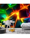 Nowoczesna fototapeta na ścianę - Kolorowa abstrakcja 3D | FEEBY