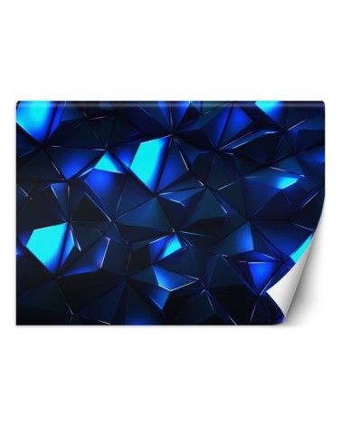 Game room wall mural - Blue abstract 3D | FEEBY