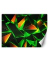 Młodzieżowa Fototapeta - Zielona abstrakcja geometryczna 3D | FEEBY