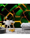 Nowoczesna fototapeta na ścianę - Neonowa tekstura 3D | FEEBY