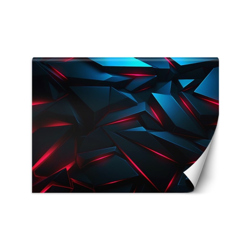 Fototapeta do salonu - Abstrakcyjne tekstury kształty 3D | FEEBY