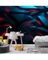 Fototapeta do salonu - Abstrakcyjne tekstury kształty 3D | FEEBY