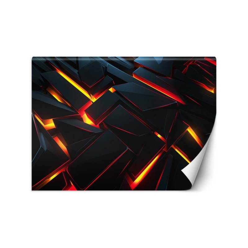 Game room wall mural - Futuristic abstraction 3D | FEEBY