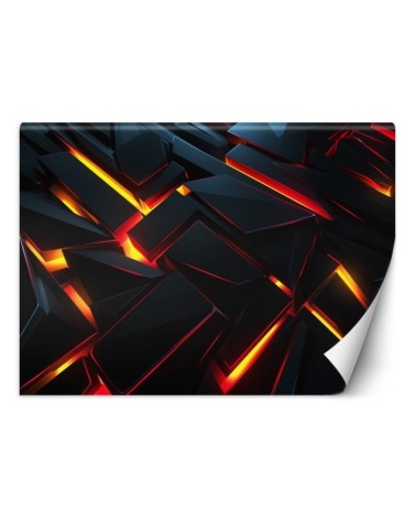 Fototapeta do pokoju gracza - Futurystyczna abstrakcja 3D | FEEBY