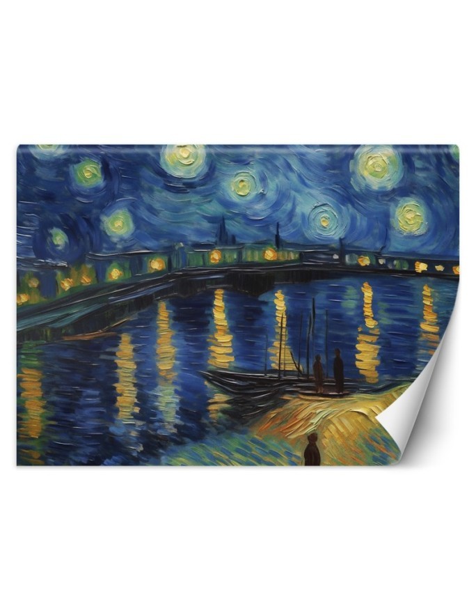 Fototapeta reprodukcje artystów - Gwiaździsta noc nad Rodanem - V. van Gogh | FEEBY