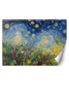 Fototapeta do sypialni - Gwiaździsta noc na łące - V. van Gogh | FEEBY
