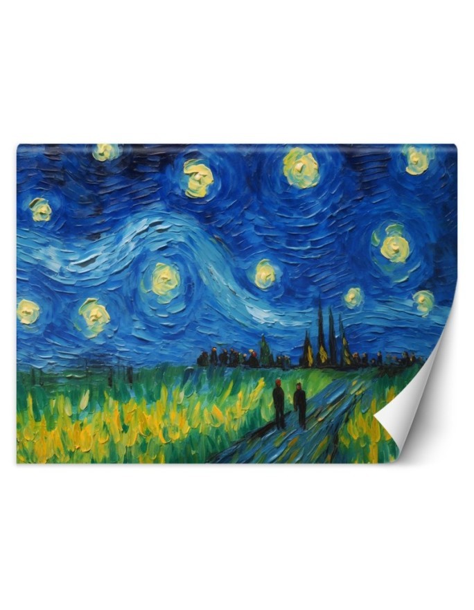 Fototapeta reprodukcje artystów - Gwiaździsta noc - V. van Gogh | FEEBY