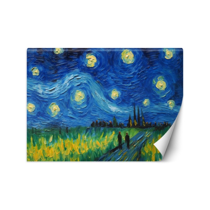 Fototapeta reprodukcje artystów - Gwiaździsta noc - V. van Gogh | FEEBY