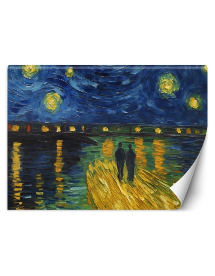 Fototapeta na ścianę - Gwiaździsta noc nad Rodanem - V. van Gogh | FEEBY