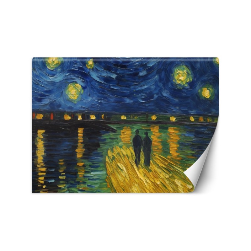 Fototapeta na ścianę - Gwiaździsta noc nad Rodanem - V. van Gogh | FEEBY