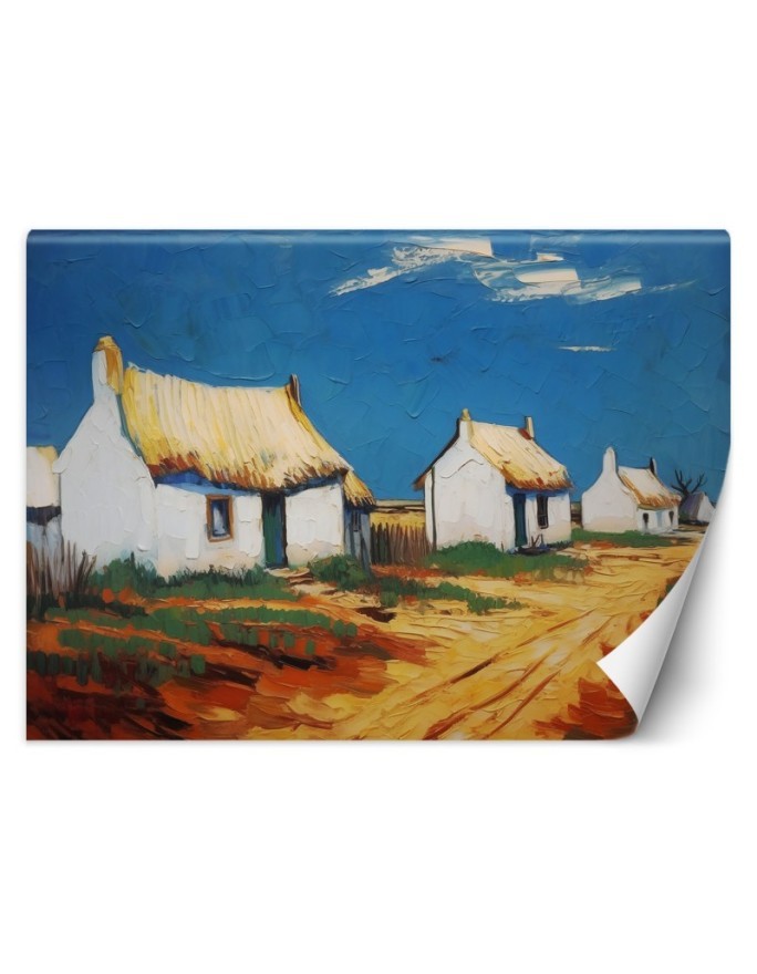Fototapeta reprodukcje artystów - Chaty kryte strzechą - V. van Gogh | FEEBY