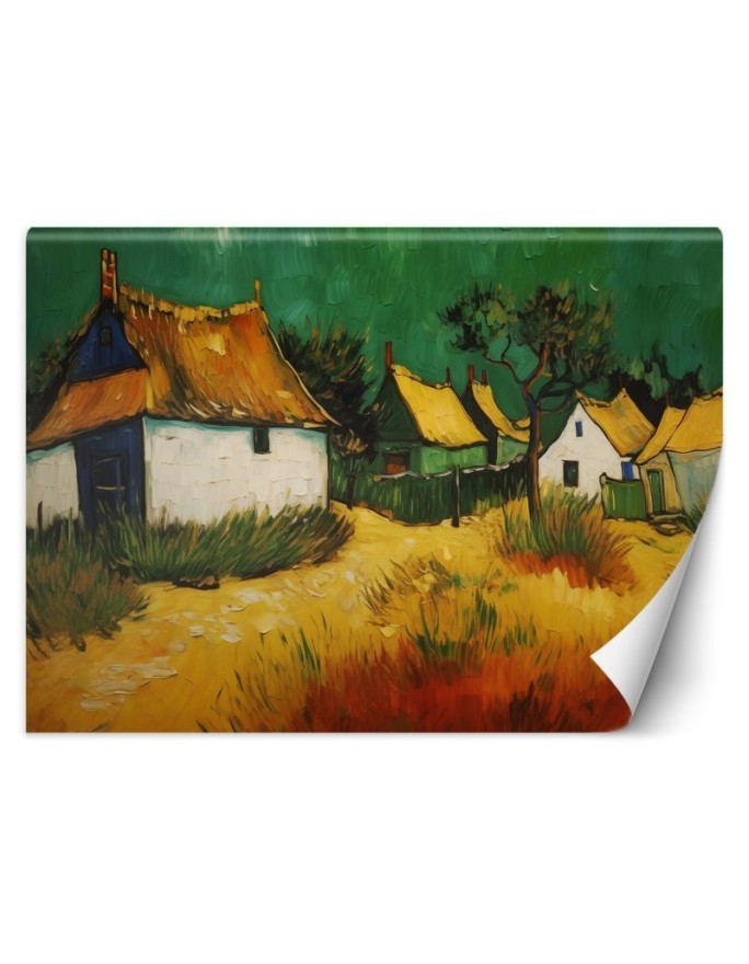 Wall mural - Thatched cottages - V. van Gogh | FEEBY