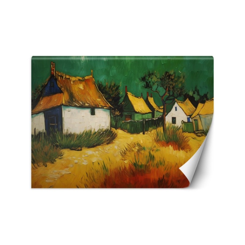 Fototapeta na ścianę - Chaty kryte strzechą - V. van Gogh | FEEBY