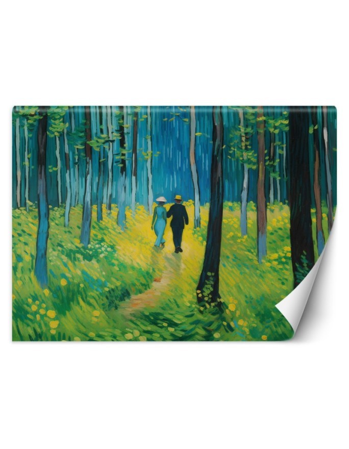 Fototapeta do sypialni - Para w lesie - V. van Gogh | FEEBY