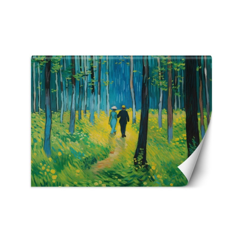 Fototapeta do sypialni - Para w lesie - V. van Gogh | FEEBY