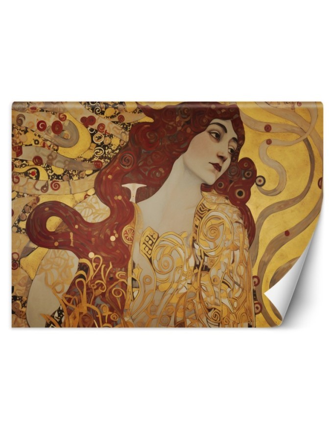 Fototapeta reprodukcje artystów - Kobieta z długimi włosami - G. Klimt | FEEBY