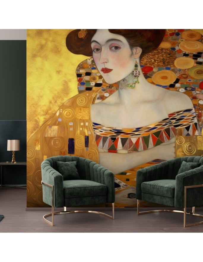 Fototapeta na ścianę - Złoty portret kobiety - G. Klimt | FEEBY