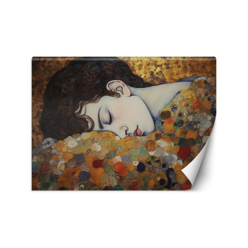 Fototapeta do salonu - Portret śpiącej kobiety - G. Klimt | FEEBY